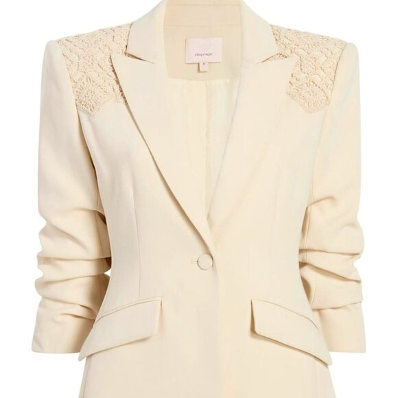 Cinq à SeptCheyenne ruched sleeve blazer